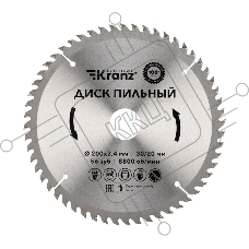 Диск пильный 200 мм х 56 зуб х 30/20 мм Kranz