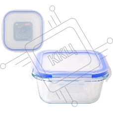 Контейнер из жаропрочного стекла с крышкой из поастика, 0,8 л, CRISTALLINO, tm Mallony