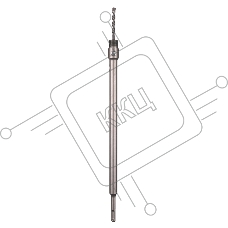 Хвостовик для коронки Kranz М22х400мм, SDS PLUS