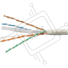 Кабель информационный Cabeus UTP-4P-CAT.6-SOLID-LSZH-GY-100 кат.6 U/UTP 4 пары LSZH внутренний 100м серый
