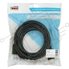 Кабель аудио-видео Buro v. 1.2 DisplayPort (m)/HDMI (m) 5м. Позолоченные контакты черный (BHP DPP_HDMI-5)