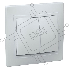 Выключатель Iek EVK20-K01-10-DM ВС10-2-0-КБ 2кл 10А КВАРТА (белый)