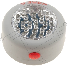 Фонарь светодиодный ЗУБР, 24 LED, магнит, крючок для подвеса, 3ААА