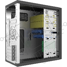 Компьютерный корпус с блоком питания 450Вт. Сase Forza mATX, 450W, 2xUSB3.0, Black, w/o FAN, 12 cm fan PSU, power cord