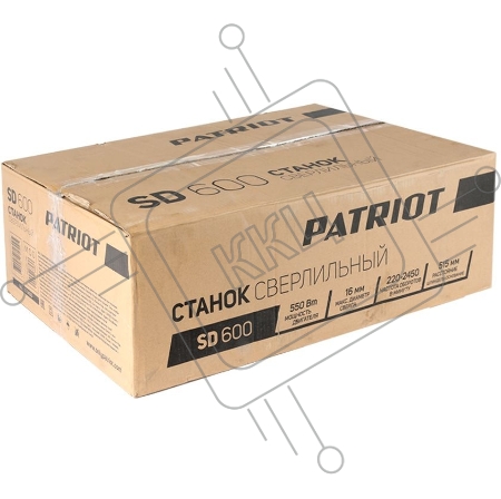 Станок сверлильный PATRIOT SD 600, Мощность, Вт: 550. Тиски в комплекте.