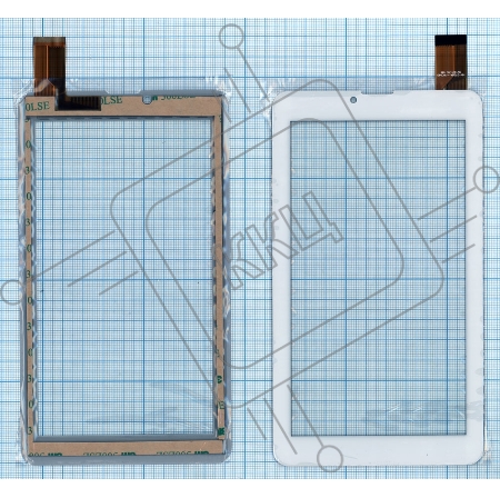 Сенсорное стекло (тачскрин) Texet TM-7049 TM-7059, белое