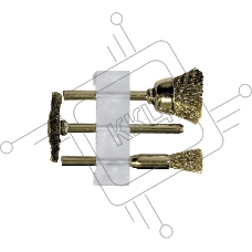Кордщетка FIT 36906  из нержавеющей стали набор 3шт.