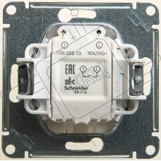 Механизм выключателя 1-кл. СП GLOSSA 10А IP20 10AX с подсветкой перламутр SchE GSL000613