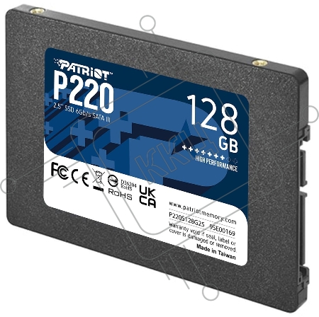 Накопитель SSD Patriot P220 128GB, SATA 2.5