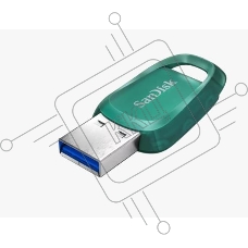 Флеш диск 256GB SanDisk CZ96 Ultra Eco, USB 3.2 Green