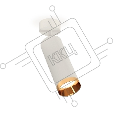 Светильник Ambrella Light XM6342005 SWH/PYG белый песок/золото желтое полированное MR16 GU5.3 (A2202, C6342, N6134)