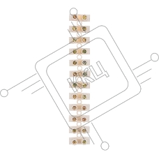 Клеммная колодка винтовая KВ-16 (6-16 мм²), ток 30 A, полиэтилен белый, индивидуальная упаковка, 1 шт. (ЗВИ) Rexant