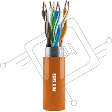 Кабель информационный NTSS NTSS-IN-FTP4-5E-LSZH-OR кат.5E F/UTP 4X2X24AWG LSZH внутренний 305м оранжевый