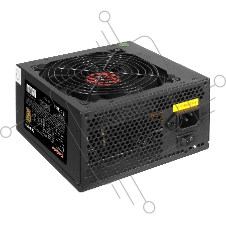 Блок питания 500W ExeGate 80 PLUS® Bronze 500PPH-S-OEM (ATX, APFC, КПД 85% (80 PLUS Bronze)SC, 12cm fan, 24pin, (4+4)pin, PCIe, 5xSATA, 3xIDE, black, кабель 220V с защитой от выдергивания)