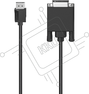 Кабель Hama H-200713 00200713 DVI-D Dual Link (m) DisplayPort (m) 1.5м черный