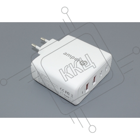 Блок питания (сетевой адаптер) Amperin GaN USB-A1/A2, USB-C1/C2 (YDS-TC100-022) 100W, white