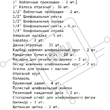 Набор насадок Deko DH137 (065-0779)