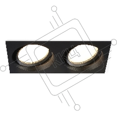 Светильник Ambrella light TN6661/2 BK черный IP44 GX53/2 220*110*48