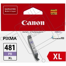Картридж струйный Canon CLI-481XL PB 2048C001 фото голубой (8.3 мл) для Canon PixmaTS8140TS/TS9140