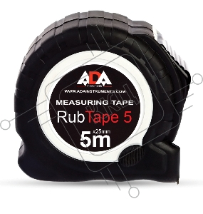 Рулетка ADA RubTape 5  сталь, с двумя стопами, 5 м