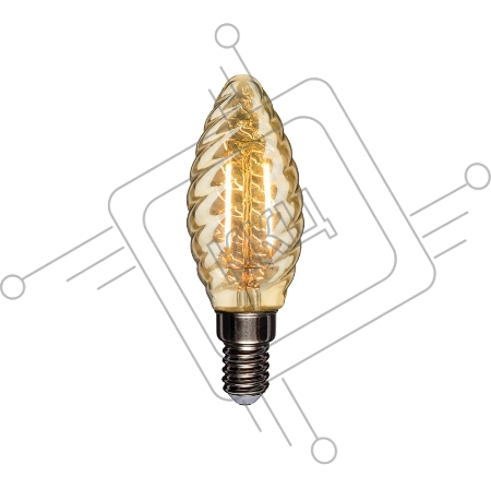 Лампа филаментная REXANT Витая свеча LCW35 9.5 Вт 950 Лм 2400K E14 золотистая колба