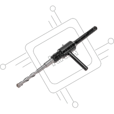 Хвостовик для коронки Kranz М16х120мм SDS PLUS