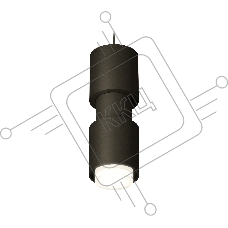 Светильник Ambrella Light XP7723031 SBK/FR/CL черный песок/белый матовый/прозрачный MR16 GU5.3