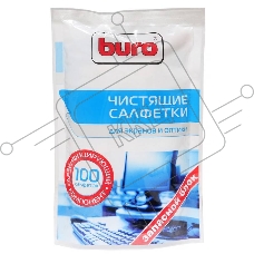 Салфетки Buro BU-Zscreen для экранов мониторов/плазменных/ЖК телевизоров/ноутбуков мягкая упаковка 100шт влажных