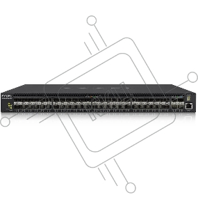 Коммутатор ZYXELXGS4600-52F AC L3 Managed Switch, 48 port Gig SFP, 4 dual pers.  and 4x 10G SFP+, stackable, dual PSU AC