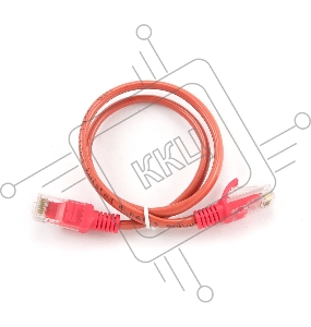 Патч-корд UTP Cablexpert кат.5e, 0.5м, литой, многожильный (красный)