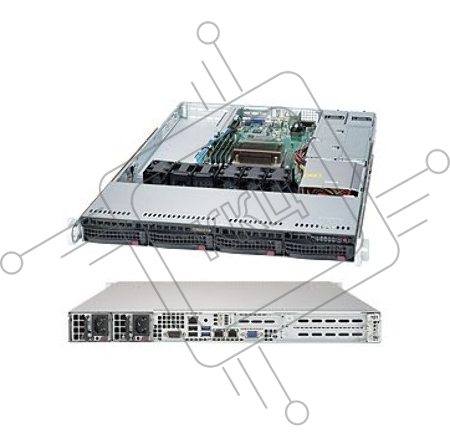 Платформа SuperMicro 5019S-WR no CPU(1) E3-1200v5/6thGenCorei3/ no memory(4)/ on board RAID 0/1/5/10/no HDD(4)LFF/ 2xGE/ 2xPCIEx8,1xPCIEx4,1xM.2 connector/ 2Rx500W