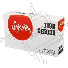 Картридж лазерный Sakura CRG719H/CE505X для Сanon LBP 6300dn/6650dn, MF 5840dn/5880dn, MF-6140DN,5940DN, HP LaserJet P2050/2055d/2055dn/2055x, черный, 6400 к.