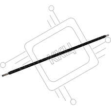 Ролик очистки Cet CET6082 (B082-2329) для Ricoh Aficio MP3500/MP4500 ролика заряда