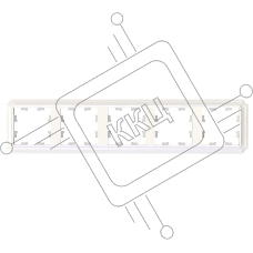 Рамка AtlasDesign Antique 5-постовая, универсальная, жемчуг