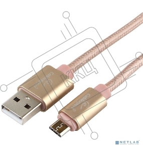 Кабель USB 2.0 Cablexpert CC-U-mUSB01Gd-1.8M, AM/microB, серия Ultra, длина 1.8м, золотой, блистер