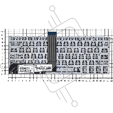 Клавиатура для ноутбука Asus TP300, TP300L черная без рамки