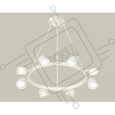 Светильник Ambrella light XB9195201/8 SWH/FR белый песок/белый матовый GX53 (C9195, N8433)