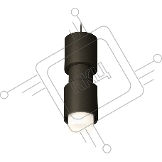 Светильник Ambrella Light XP7723032 SBK/FR черный песок/белый матовый MR16 GU5.3