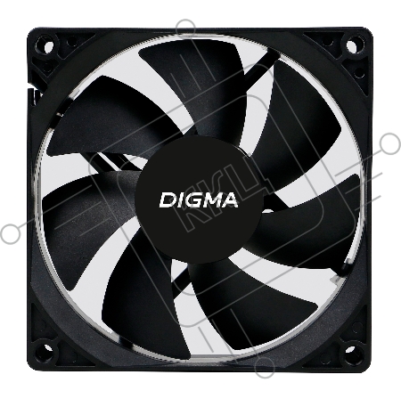 Вентилятор Digma DFAN-90 90x90x25mm 3-pin 4-pin (Molex)23dB 82gr Ret
