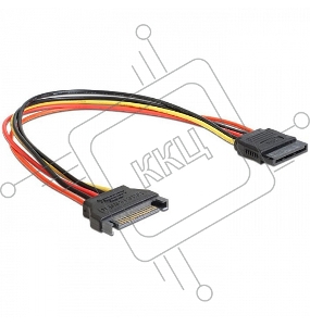 Удлинитель кабеля питания SATA Cablexpert CC-SATAMF-02, 15pin(M)/15pin(F), 50см
