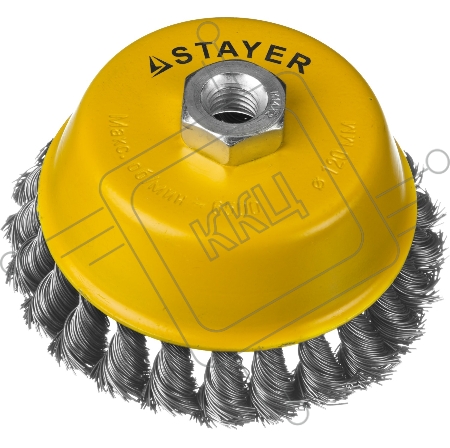 Кордщетка STAYER PROFESSIONAL 35128-120  чашка М14 плетеная 0.5мм 120мм