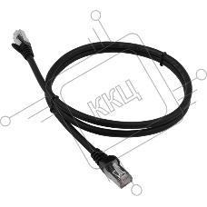 Патч-корд LANMASTER LSZH FTP кат.6, 0.5 м, черный
