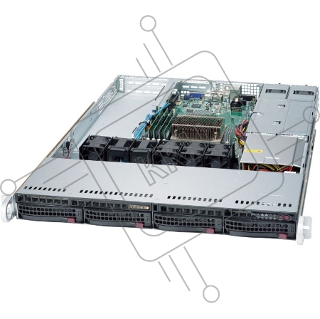 Платформа SuperMicro 5019S-WR no CPU(1) E3-1200v5/6thGenCorei3/ no memory(4)/ on board RAID 0/1/5/10/no HDD(4)LFF/ 2xGE/ 2xPCIEx8,1xPCIEx4,1xM.2 connector/ 2Rx500W