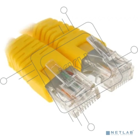 Патч-корд UTP Cablexpert кат.6, 0.25м, литой, многожильный (жёлтый)
