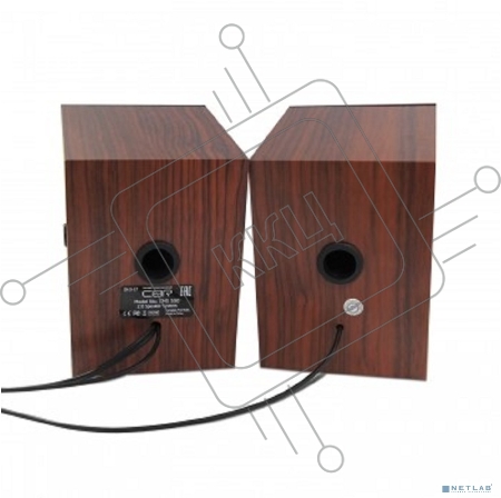 Колонки CBR CMS 590, 2.0 Wooden, 2x5 W, USB 