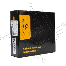 Кабель Cablexpert (RU) FTP indoor 4x2x0.51, медный, кат.5e, однож., 100м, box, серый