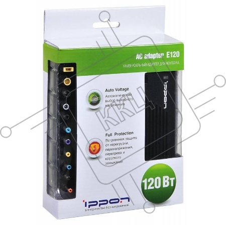 Блок питания Ippon E120 автоматический 120W 18.5V-20V 11-connectors 5.95A от бытовой электросети LED индикатор