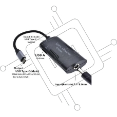 Преобразователь питания со штекера 7.9x5.0 на Type-C (7.4Pin)