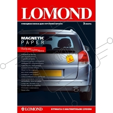 Бумага Lomond глянцевая, для изготовления магнитных стикеров, А3, 660г/м2, 530мкм, 2 листа.