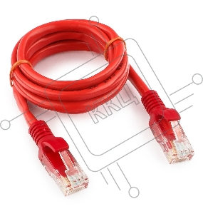 Патч-корд UTP Cablexpert кат.5e, 1м, литой, многожильный (красный)